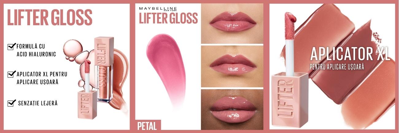Luciu de buze cu acid hialuronic Lifter Gloss, 005 Petal